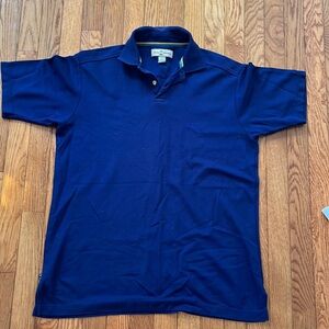 Tommy Bahama‎ Cotton Polo Shirts Men’s S Navy White Golf Casual Summer